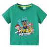 Paw Patrol Kids Clothing Tees Summer Printed Cartoon Fashion Short Sleeve Boys T-shirt Popular Design Children's Tshirt Crewneck