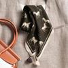 Double-sided Velvet Square Scarf Vintage Ethnic Style Warm Shawl Women 68x68cm