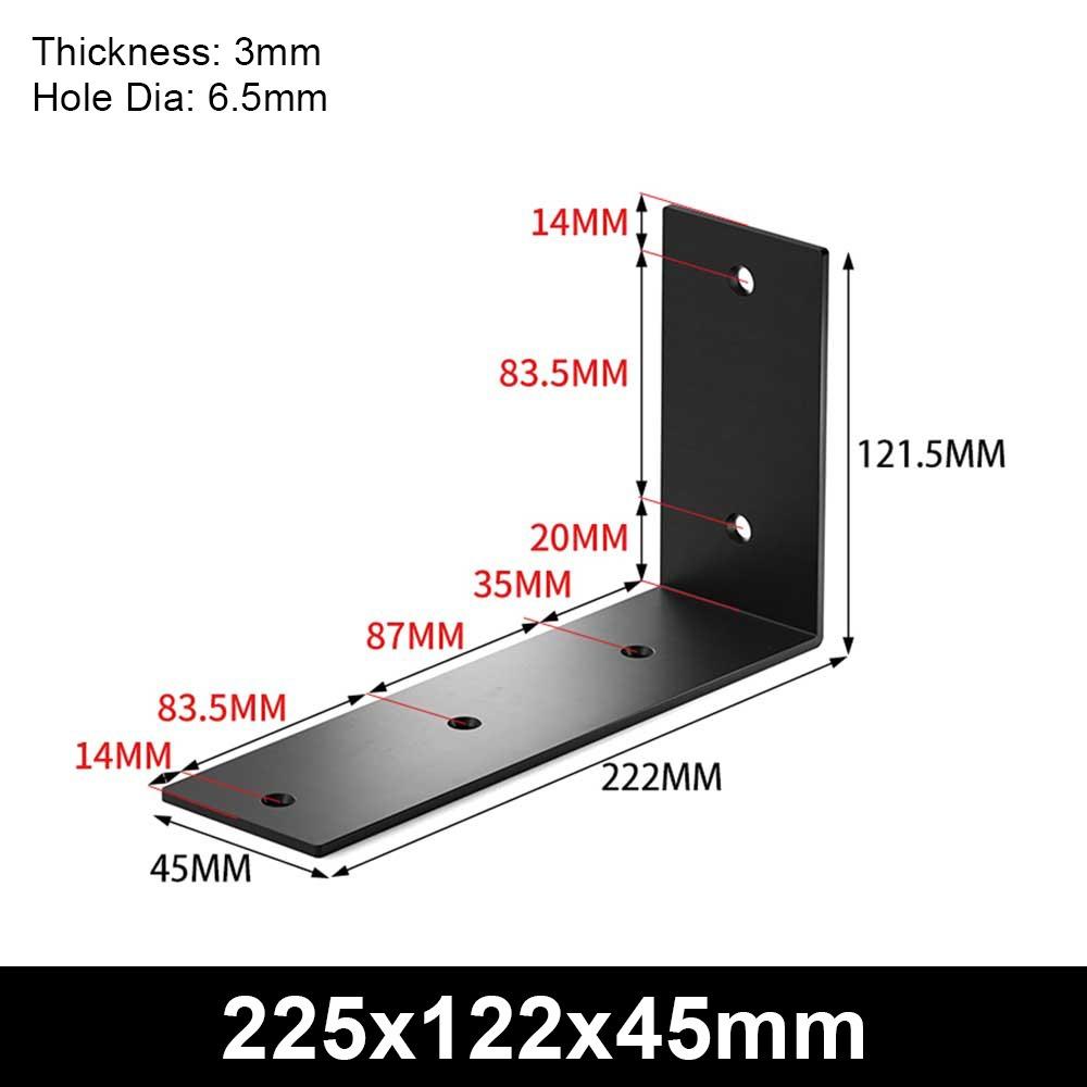 1Pcs Stainless Steel Angle Bracket 90 Degree Mending Plate Durable Corner Stand  Furniture Hardware