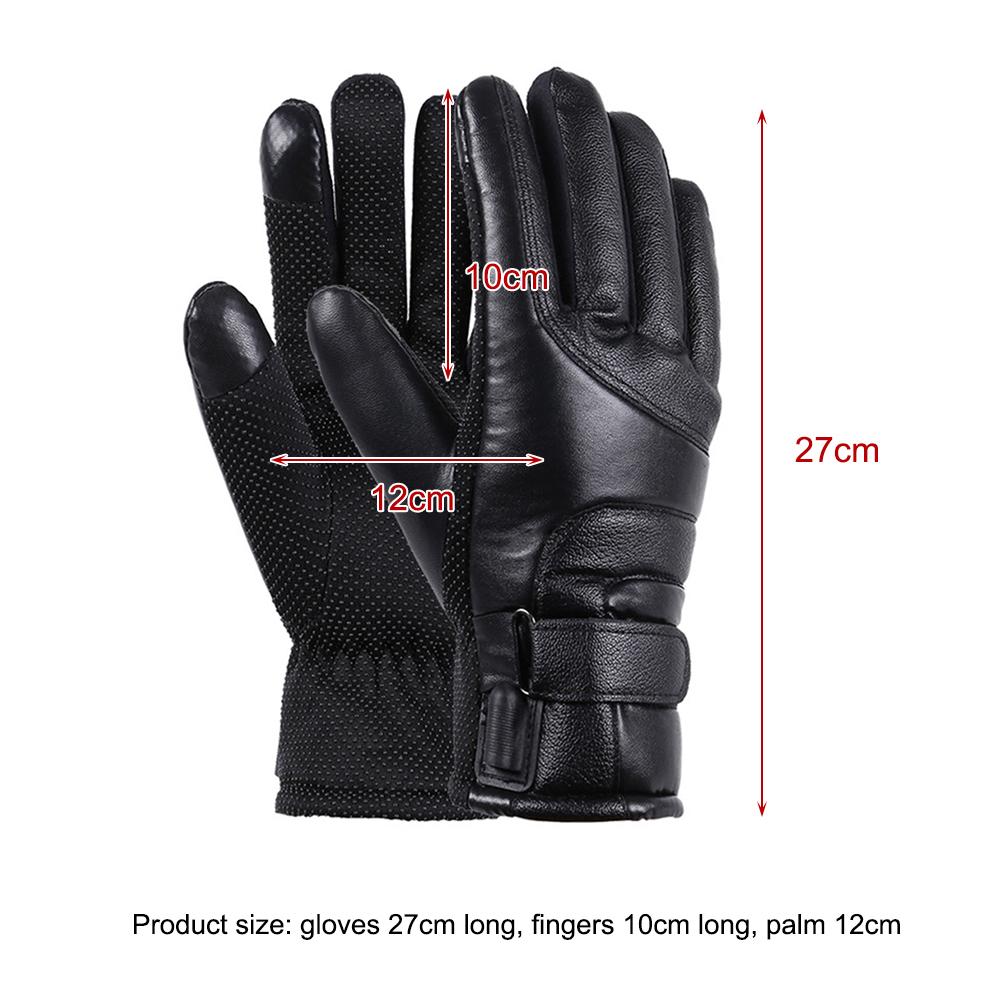Electric Heated Gloves Winter Heating Thermal Gloves USB Touch Screen Gloves Waterproof Heated Moto Gloves For Skiing Hiking New