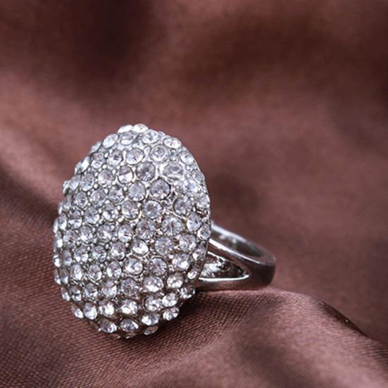 Женское роскошное овальное обручальное кольцо со стразами и вырезом, размер 6–10