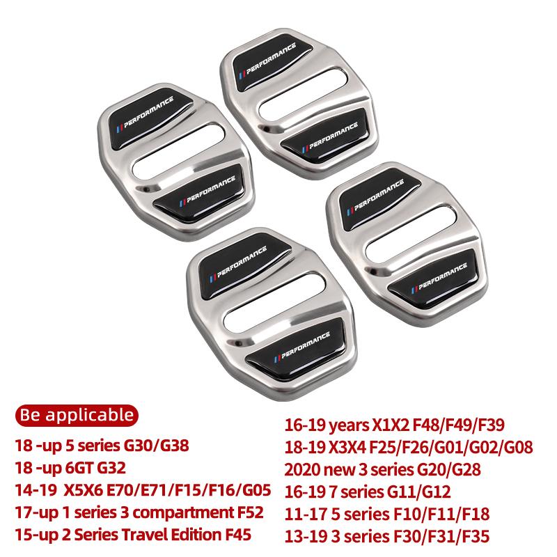 2025 Hot Car Door Lock Cover Anti-Rust Door Case Sticker Tools Accessories For BMW 1 3 5 Series X1 X4 X5 X7 G20 G38 F20 F39 F48