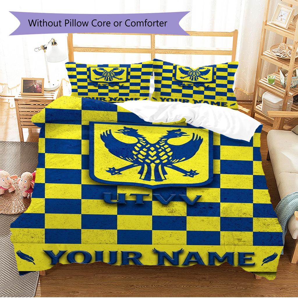 Name Custom Sint-Truidense VV Pattern Bedding Set Quilt Cover Pillowcase Home Decor Gift (1 * duvet cover + 2 * pillowcase, without core)
