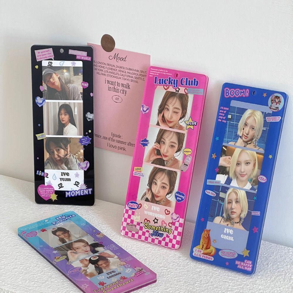 Ретро фотоальбом Акриловый держатель для фотокарточек Рамки для фотобудки Студент