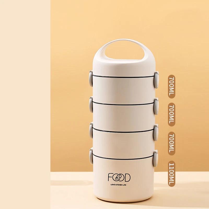 Multi-layer Lunch Box Large Capacity Food Grade Stainless Steel Bento Box Food Container Lunch Box for School Picnic