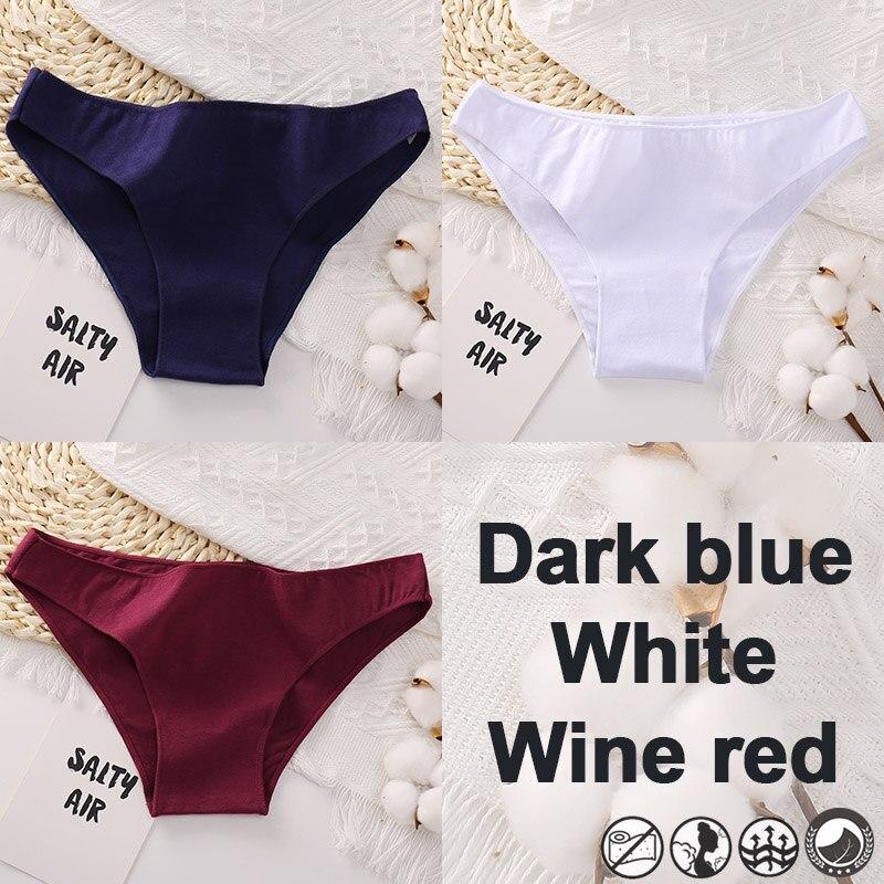 3 шт./компл. женские трусики, трусы-бикини, хлопковое нижнее белье, сексуальное женское белье, трусики M-XXL, женские трусы, однотонные трусики для девочек