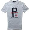 Polo SS24 Letter Print Crew Neck Short Sleeve T Shirt Men Tops White 710790870-002