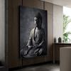 Черно-белый медитационный Будда Дзен Религия плакат и принт холст живопись настенное искусство для гостиной домашний декор Cuadros