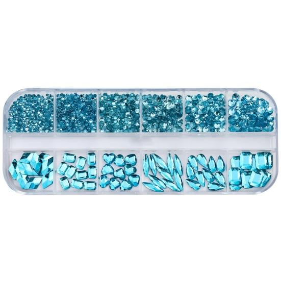 1 Box Sparkling with Rhinestones Nail Create Stunning 3D Nail Art Shiny Faux Crystal