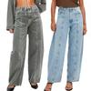 Women Jeans Sweatpants High Waisted Stretchy Denim Pants With Pocket