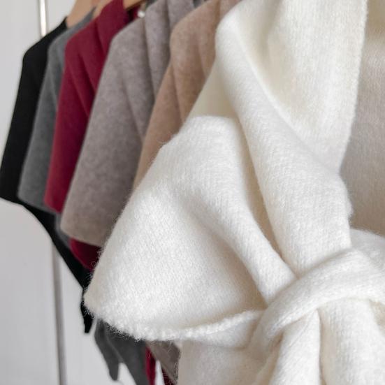 Женская вязаная шаль, накидка, шарф, однотонный, удобный кардиган, кейп, имитация кашемира, на плечи, топы, свитер