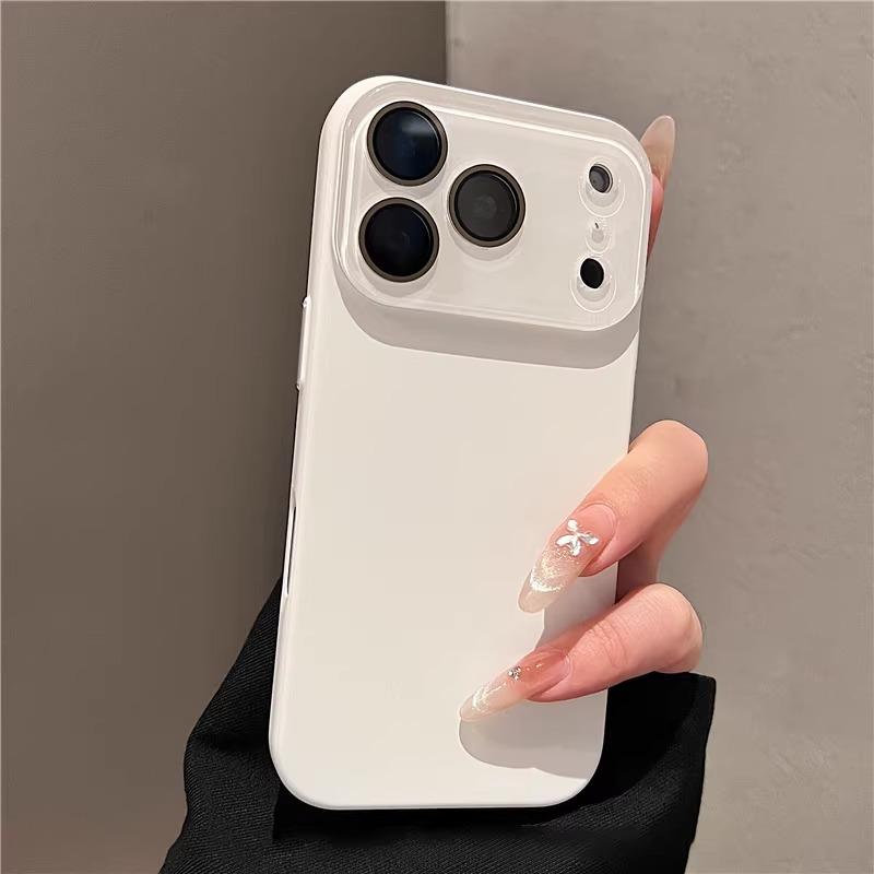 Роскошный Стеклянный Чехол-Окно для Телефона iPhone 17 16 Pro Max Жесткие Чехлы для iPhone 17 15 14 13 Pro Max Защитная Крышка для Камеры