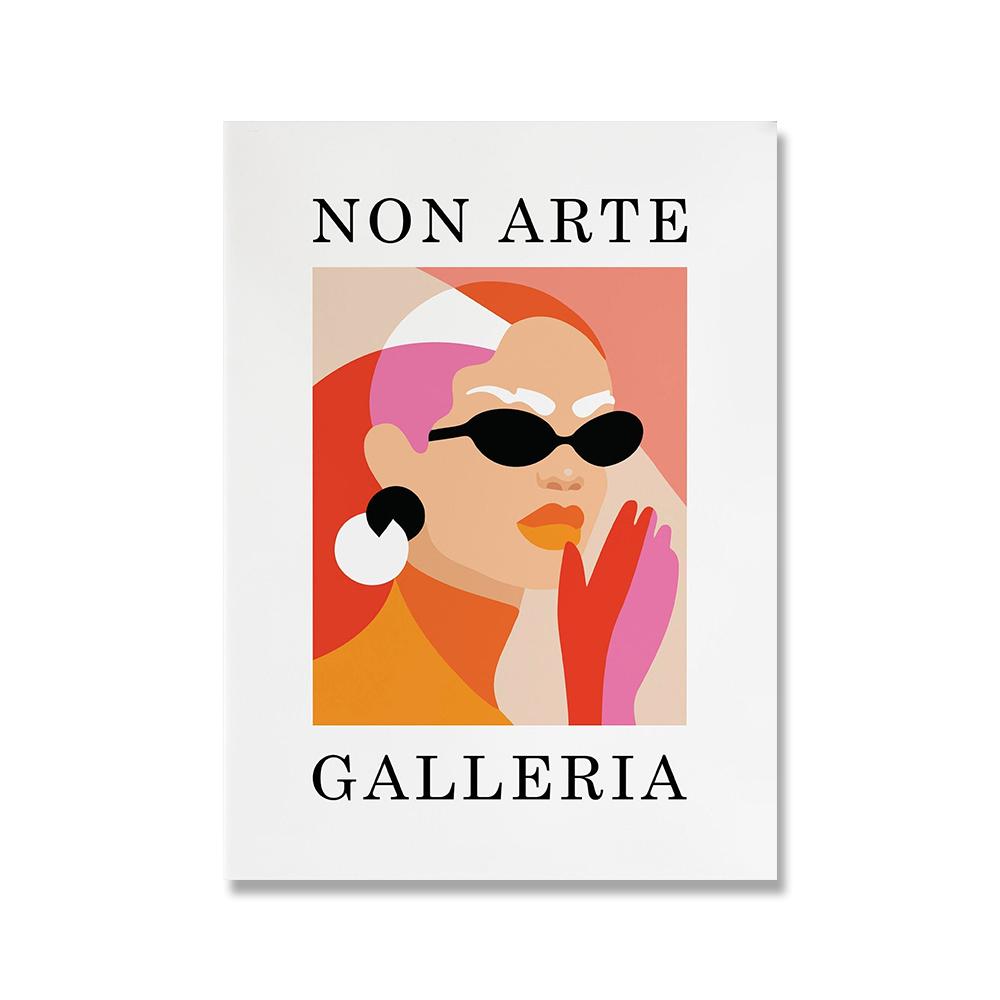 Мона Лиза в стиле поп, модный художественный принт, винтажный холст Яёи Кусама, постер, минимальный абстрактный настенный панно с изображением кота, журнал New Yorker, декор без рамки