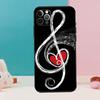 Символ Музыкальной Ноты Чехол для Телефона Пианино Для iPhone 17 Air 16 15 14 12 11 13 Pro Max 12 13 mini 15 16 Plus 16e Чехол Coque