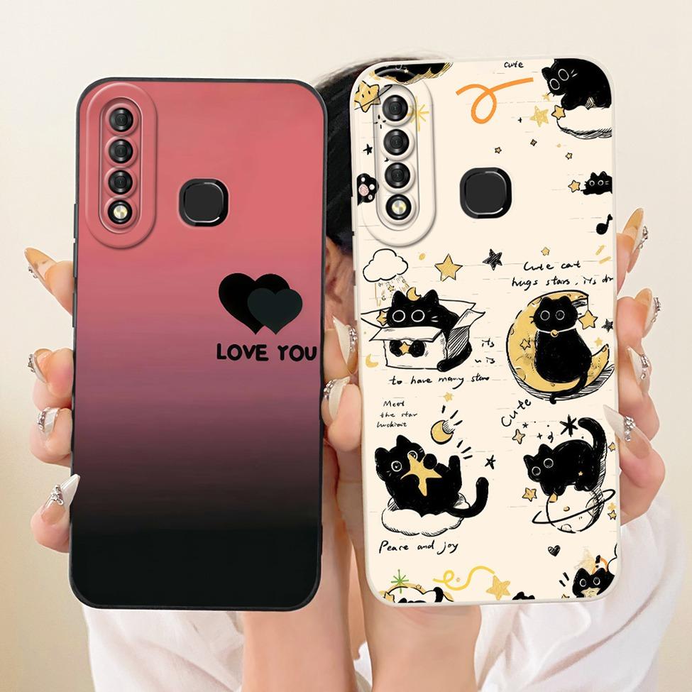 Casing For Infinix Hot S4 Cover Fashion Cartoon Cute Funny Painted Silicone Funda For Infinix X626 X626B X610B Phone Case
