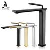 Basin Faucets Modern Black Bathroom Mixer Tap Brass Washbasin Faucet Single Handle Single Hole Elegant Crane For Bathroom 855991