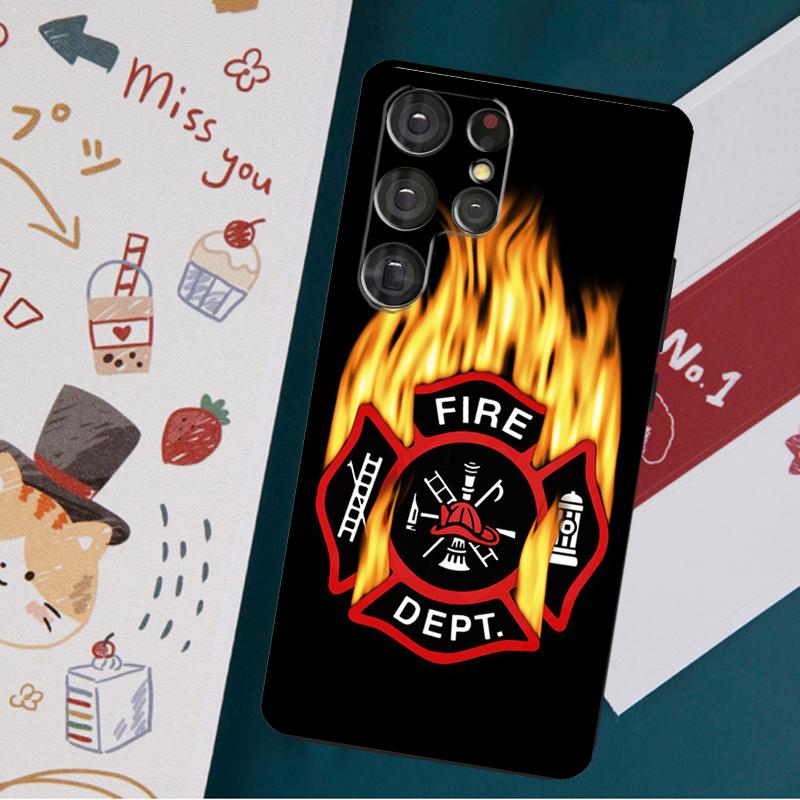 Чехол Firefighter Heroes Fireman для Samsung Galaxy S23 S21 S22 Ultra Plus S20 FE Note 20 Note 10 S8 S9 S10 Plus