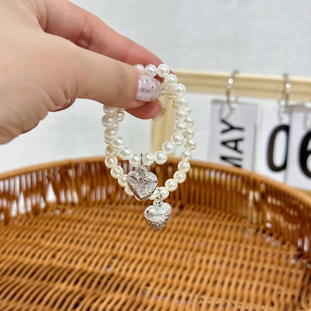 Мультяшная милая плюшевая кукла, ожерелье с подвеской в виде любви, жемчужная цепочка, изящное украшение, аксессуар для 13 см плюшевой куклы Master Dog