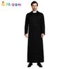 Halloween Costumes Western Party Prom Costumes Stage Show Men All Black Robe Godfather Cosplay Costumes