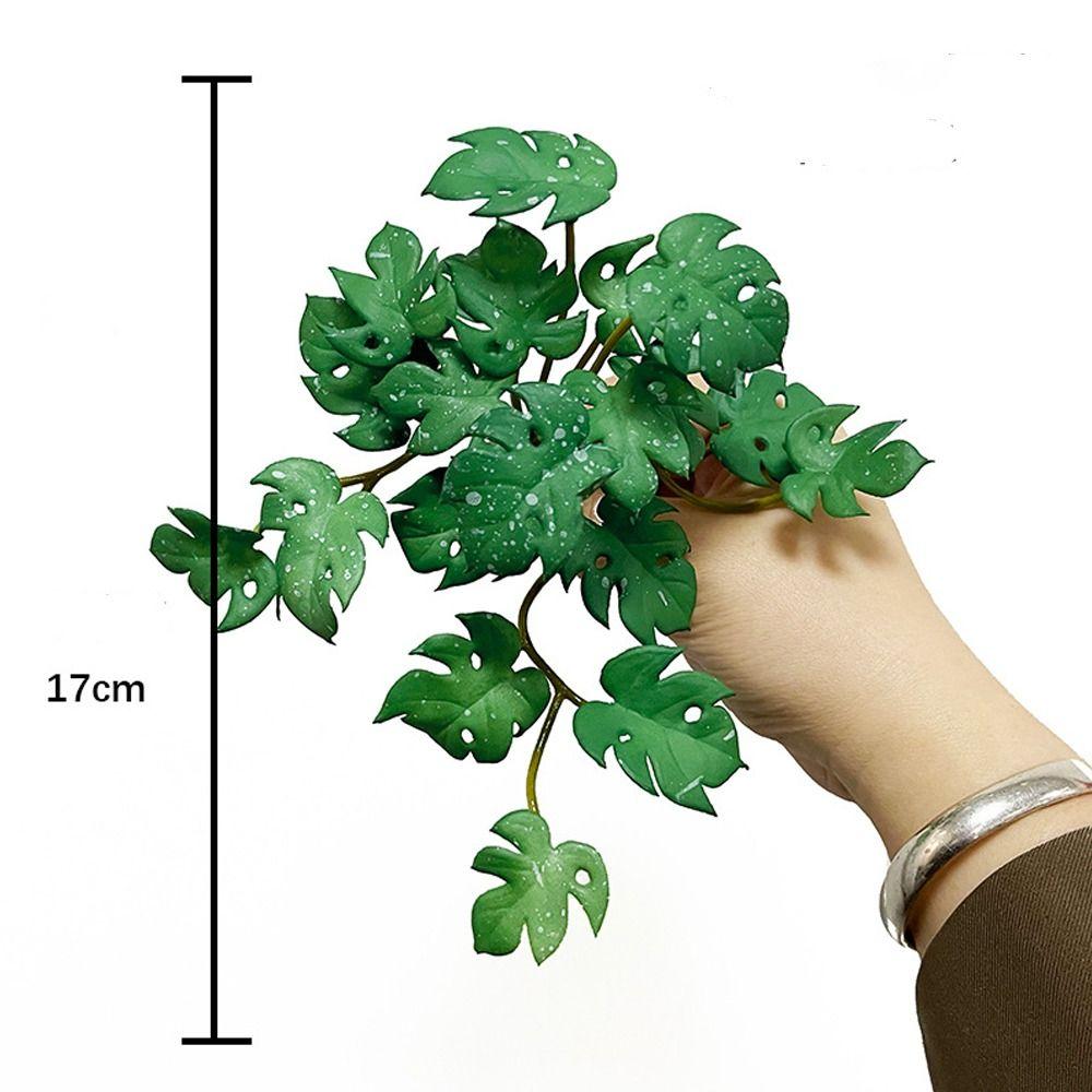 Handmade Artificial Copper Coin Grass Plants Soft Mini Bouquet Fake Ivy Leaf Leaves  Office