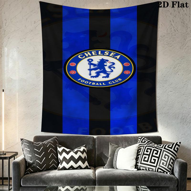 Chelsea logo Wall Hanging Printed Fabric Blanket Decorative Tapestries for Bedroom Living Room Home Decor