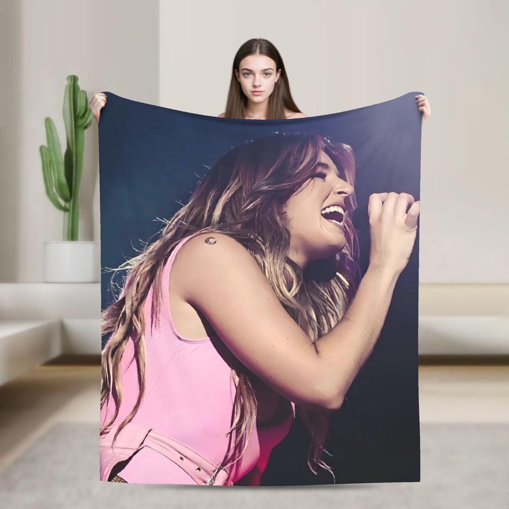 L-Lolas I-Indigos Spanish Singer  Blanket Quality Super Warm  Throw Blanket Winter Airplane Travel Living Room Fashion Bedspread