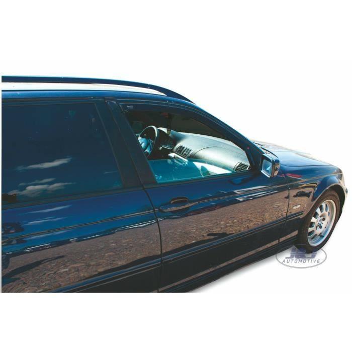 Déflecteurs d'air - J&amp;J AUTOMOTIVE - BMW 3 Série E46 - Fumé - Acrylique renforcé - Installation facile