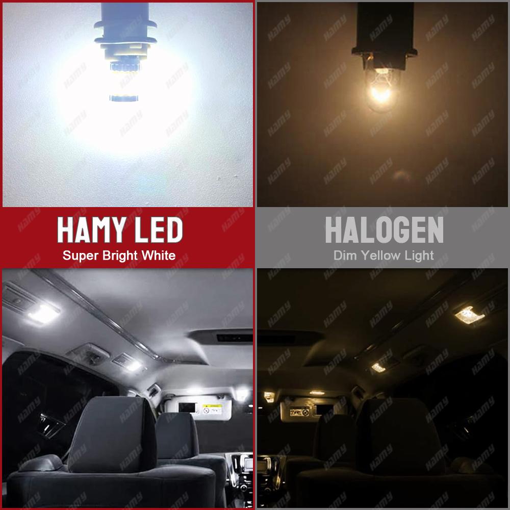 2/4 PCS T10 W5W LED Bulb CANBUS Error Free 12V 24V 3014-30SMD 6000K White Car Interior Dome Door License Plate Courtesy Lights Dome Lights 6