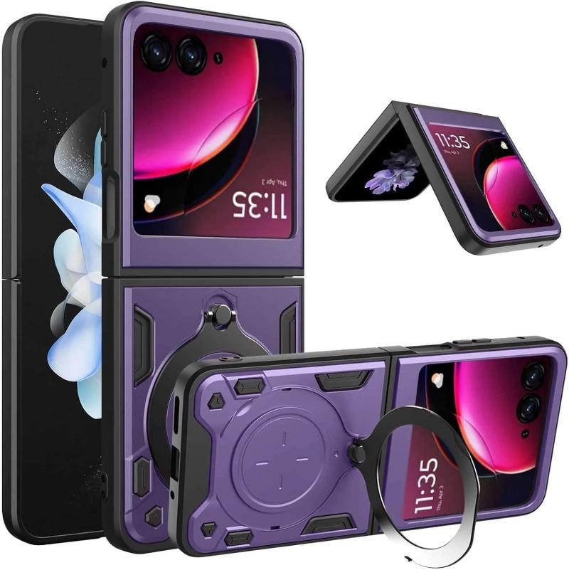 Слайдерная крышка для Motorola Moto Razr 60 Ultra 50 40 Ultra Razr Plus Чехол Кольцо-подставка Держатель Ударопрочный Защита камеры Capa