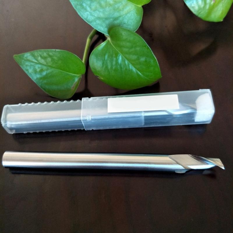 Single Flute End Mill Router Bit For Aluminum Cutting Highly Speed Steel Spirals End Mill Steel Cutter Router Bit