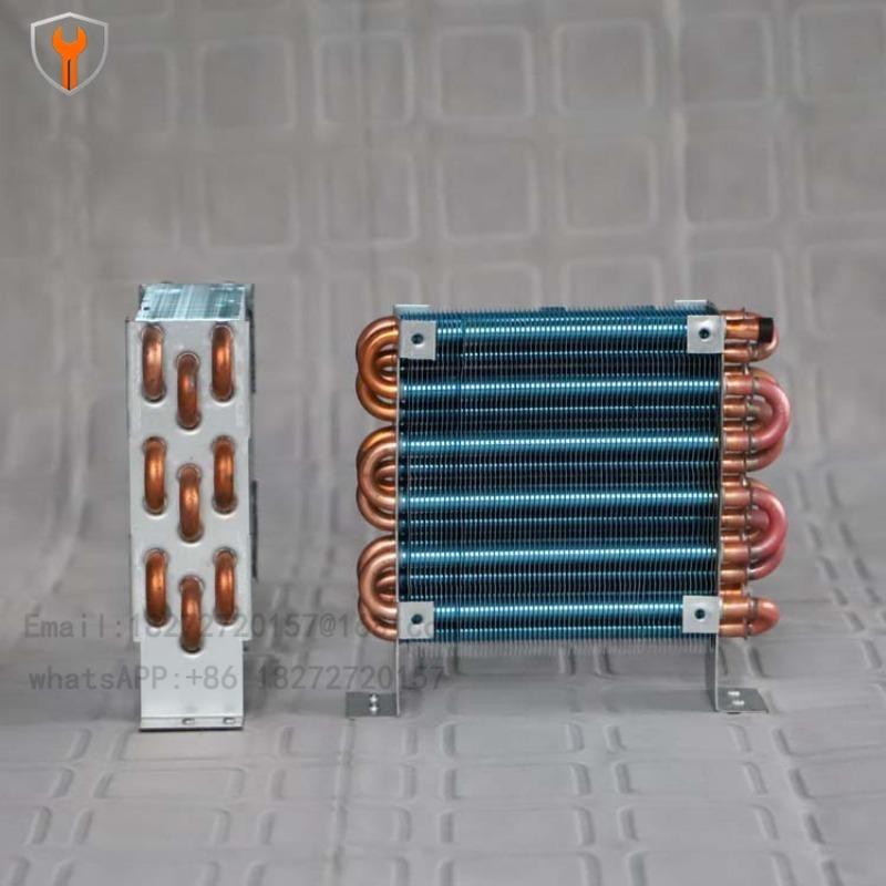 Миниатюрный медно-трубчатый оребренный радиатор CP3x6x120 с вентилятором, испаритель холодильника, воздушное охлаждение