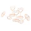 20Pcs Table Number Holder Heart Shaped Stable Sturdy Metal Widely Used Place Card Holder for Home School