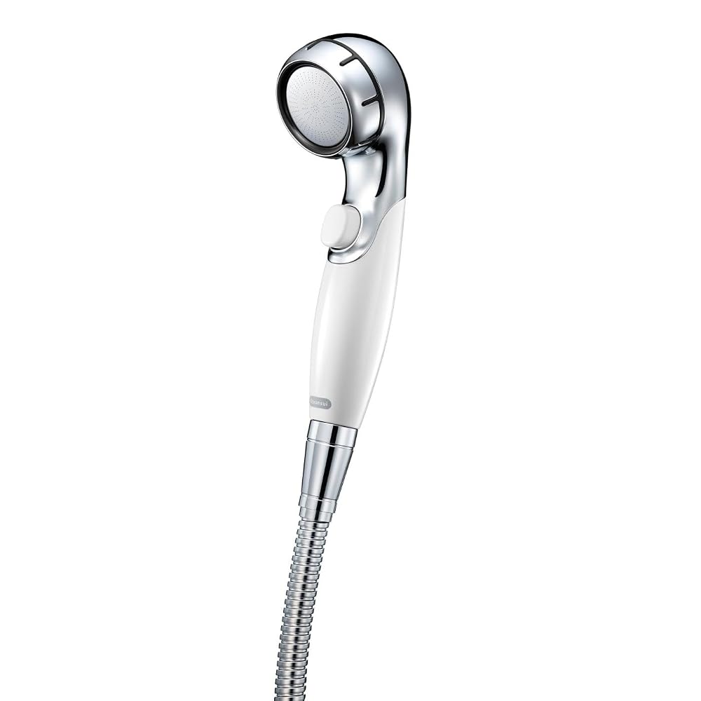 Cleansui Shower Head with Water Purifier + Ultra Fine Bubble Shower Cartridge (1 included), White,