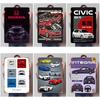 Honda Sign Cars Poster Home Decoration Living Room Retro Metal Tin Sign Plaque for Garage Wall Art Decoration Interior Decor Men