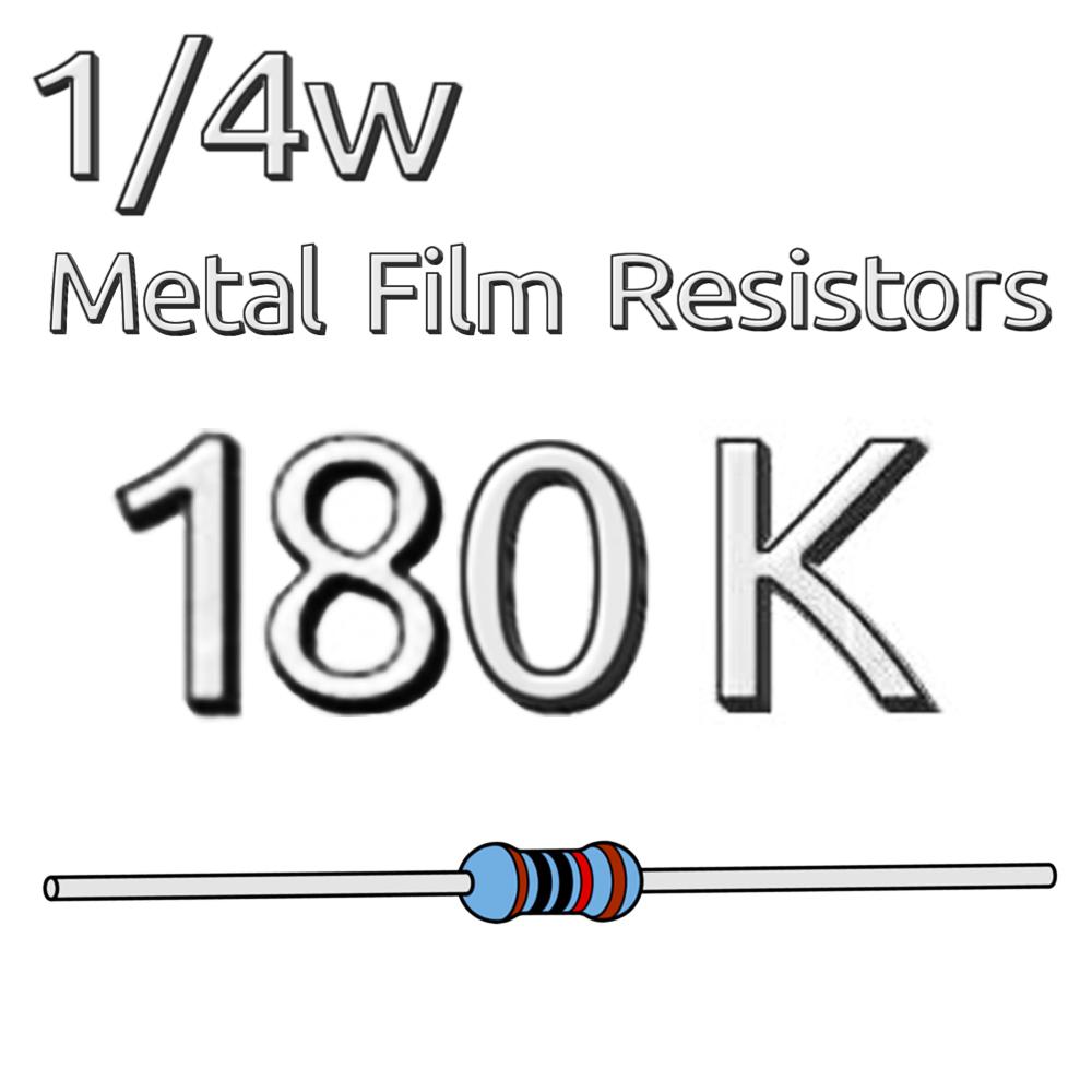 200 шт. 1/4 Вт, 0,25 Вт, 1% допуск, металлопленочный резистор 68K, 75K, 82K, 91K, 100K, 110K, 120K, 150K, 180K, 200K, 220K, 240K, 270K, 300K, 330K, 360K, 390K, 510K, Ом.