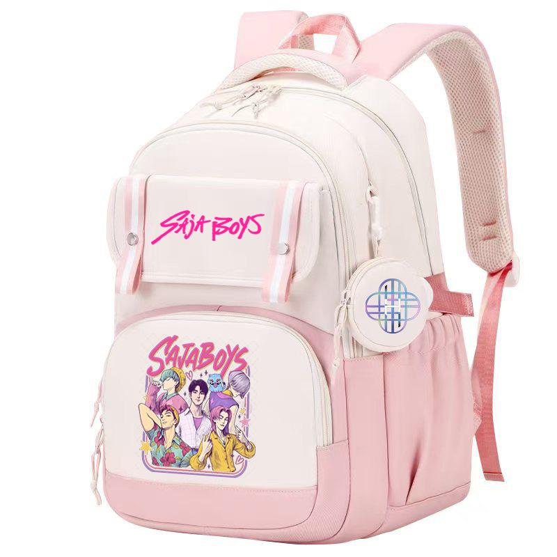 Animation Cartoon With Schoolbag College Style Trend Men And Women Versatile Primary And Secondary School Students Casual Backpack