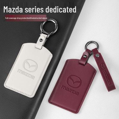 Чехол для карточного ключа Mazda EZ6: Модель 2025 года, Защитный чехол из натуральной кожи с NFC, Пряжка EZ-60