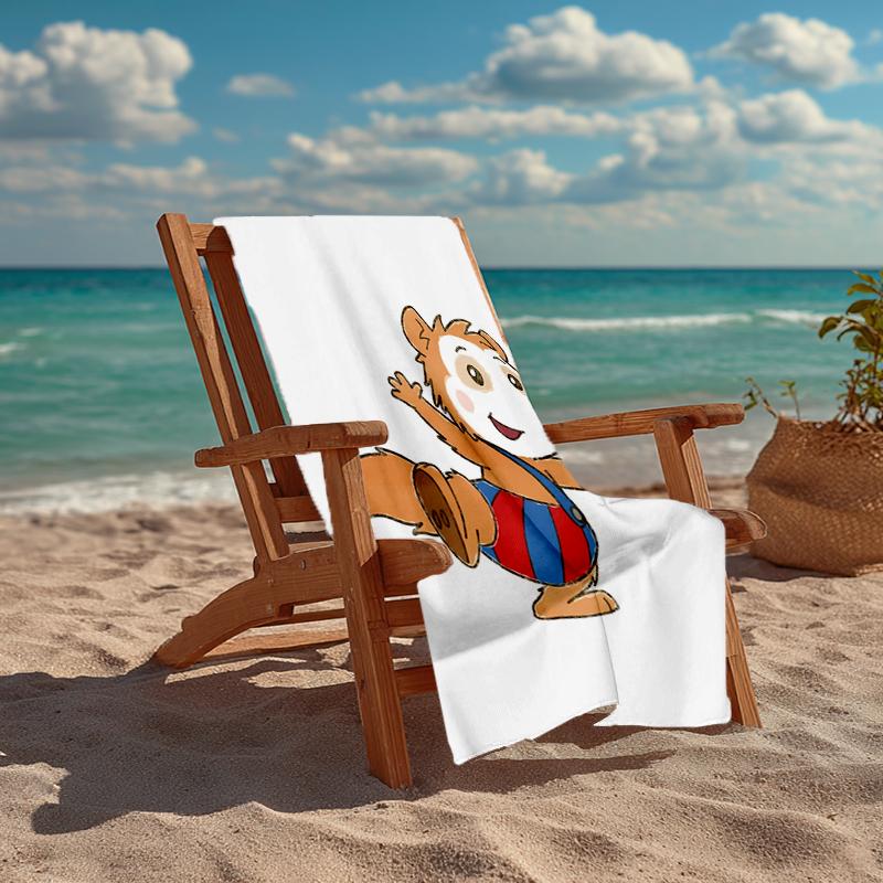 Ultra-Soft Beach Towel with Bobo Theme,Ideal for Pool - Camping, Diving - Perfect Travel Essential, Vibrant Beach Towel.