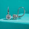 Carat D Color Moissanite Diamond Dangle Drop Earrings 925 Sterling Silver Bow Cuff Earrings Charm Jewelry
