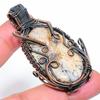 Dendrite Opal Handmade Copper Wire Wrap Jewelry Pendant 2.36" A9Q35