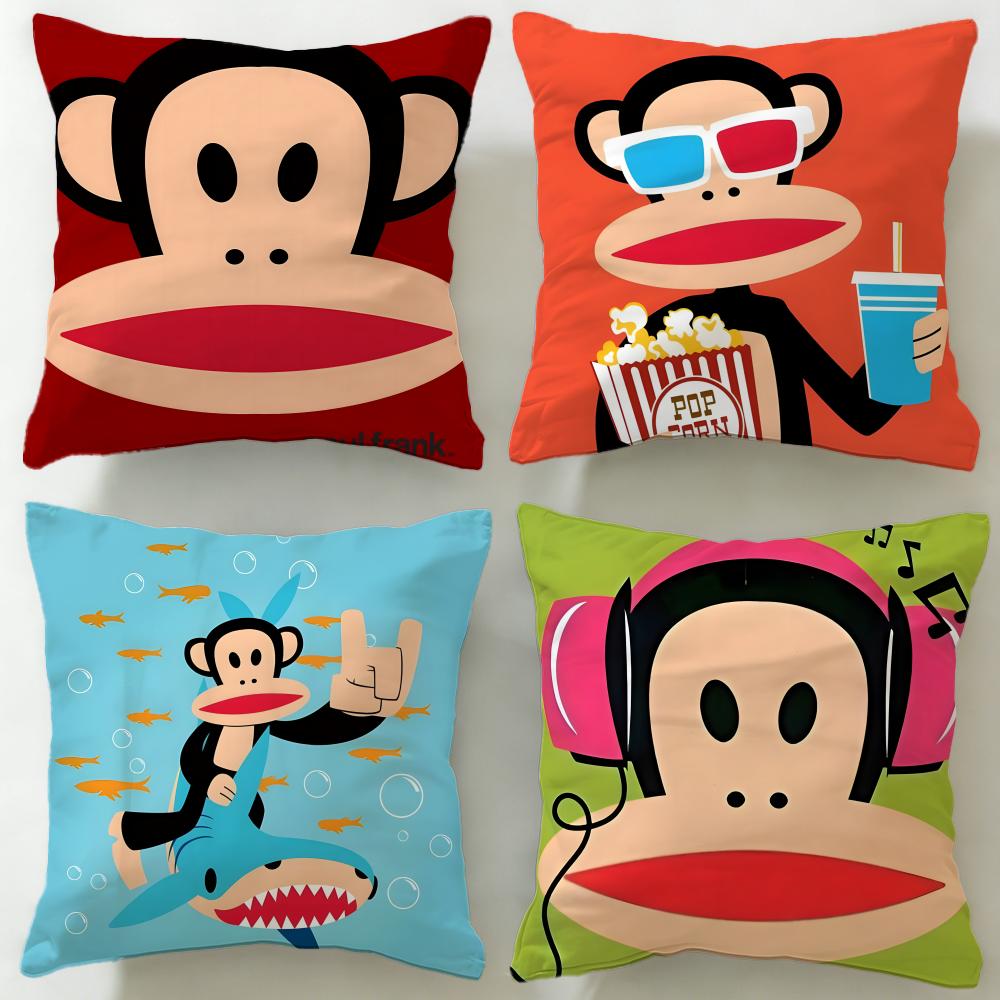 classic brand Paul Frank Cushion Cover Soft EasyWash Pillow Case Versatile for Couch Bed Travel and Office
