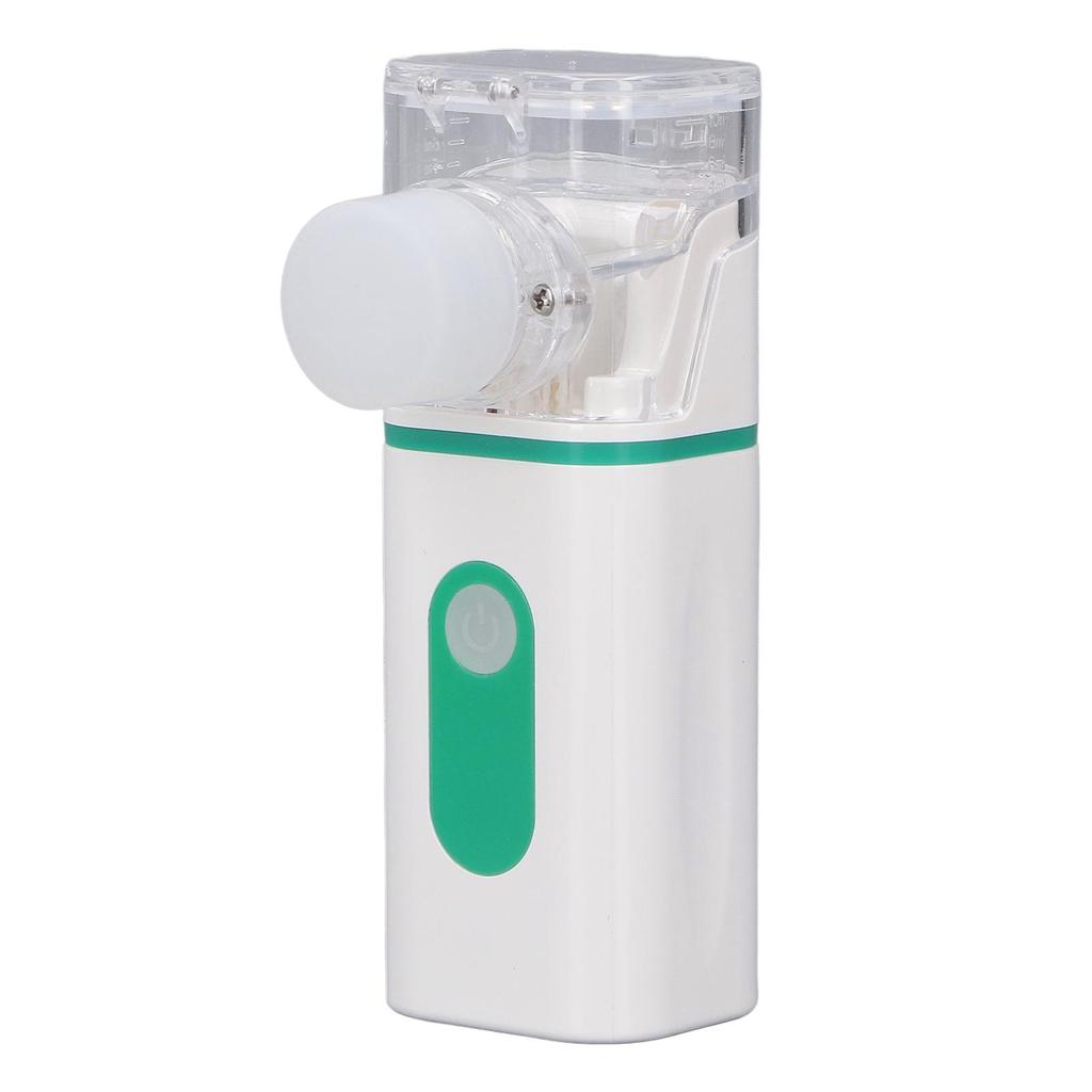 Portable Nebulizer Handheld Mesh Atomizer Breathing Cool Mist Inhaler for Home Daily Travel 1.5W Green