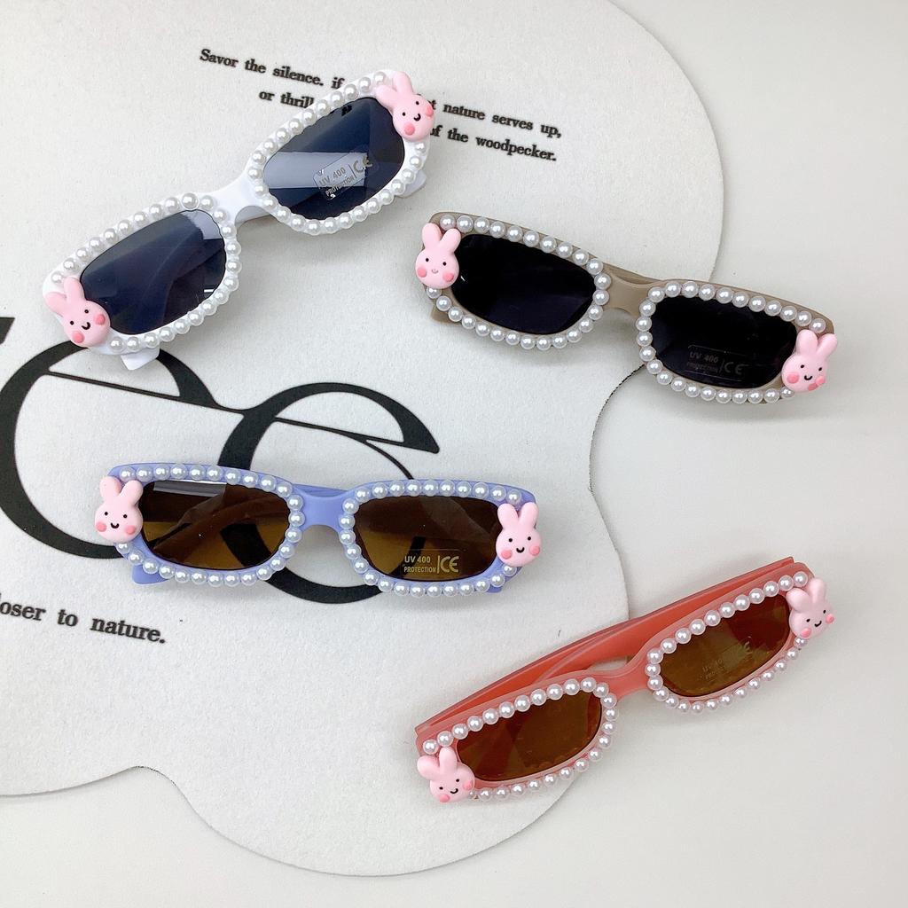 Diy Fashion Children'S Sunglasses Small Box Trend Rabbit Cute Baby Sunglasses Sunscreen Sunscreen Glasses