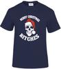 Merry Christmas Bitches TShirt Santa Gift Biker Decembeard Fancy Funny Top Tee