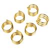 8pcs Gold Spiral Napkin Rings Elegant Rust Prevention Metal Napkin Rings for Wedding Birthday