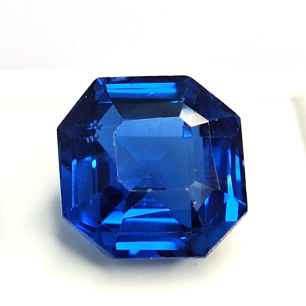 Blue Indicolite Tourmaline Natural 11-13 Ct Asscher Cut Fabulous Loose Gemstone
