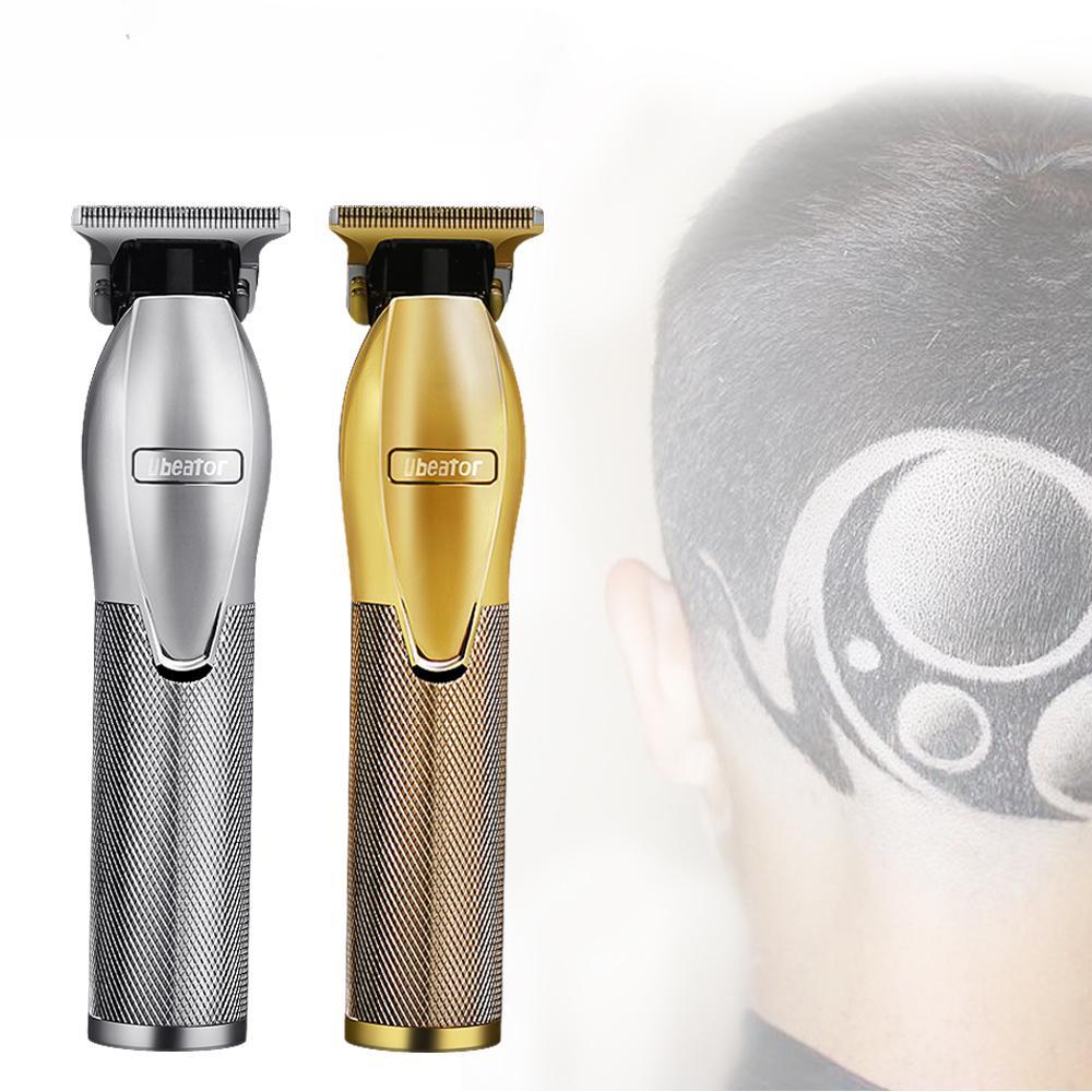 Gold Barber Shop Tromming Cutter Hair Cutting Machine Беспроводная машинка для стрижки волос Haircut Electric Rechargeable Hair Trimmer