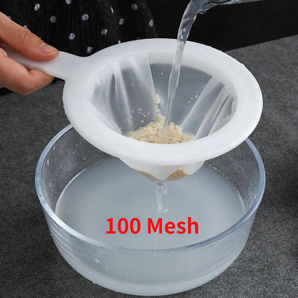 100 Mesh Reusable Nylon Ultrafine Filter Spoon for Filtering Soy Milk, Juice, Coffee, and Food In the Kitchen