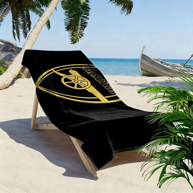 Arsenal Print Beach Towel, Large Soft Quick Dry Towel for Beach Camping Swimming
