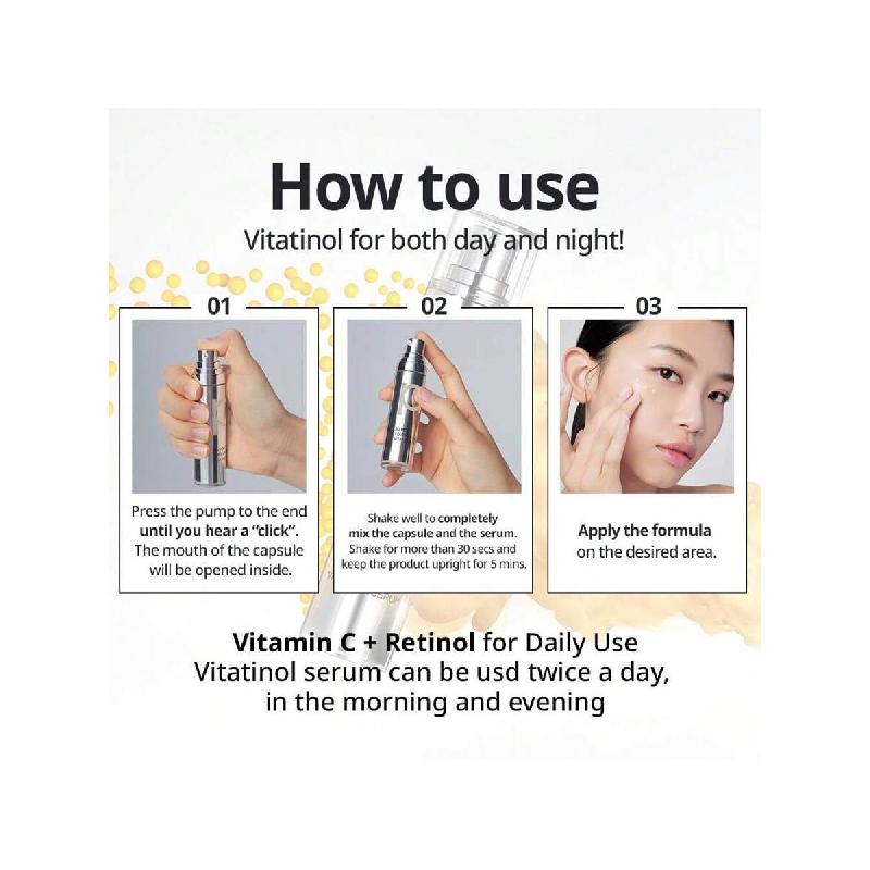 Сыворотка для лица Primera Retinol Vitamin C 20 мл, Уход за кожей для антивозрастного эффекта, Крем для ухода за морщинами, Увлажняющий